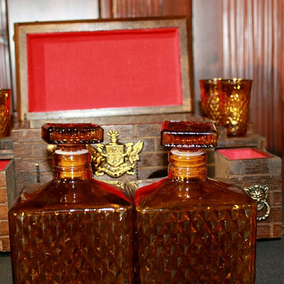 Wine Glass Set Wood Castle - Picture 4 of 8